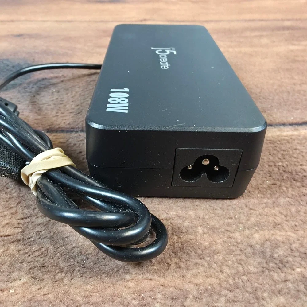 j5create USB-C Super Charger JUP34108 Black Excellent 108W Power Adapter
